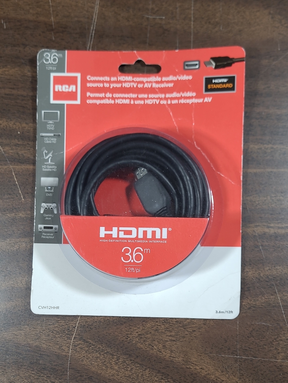 RCA HDMI Cable 3.6m (12ft) - Black Standard